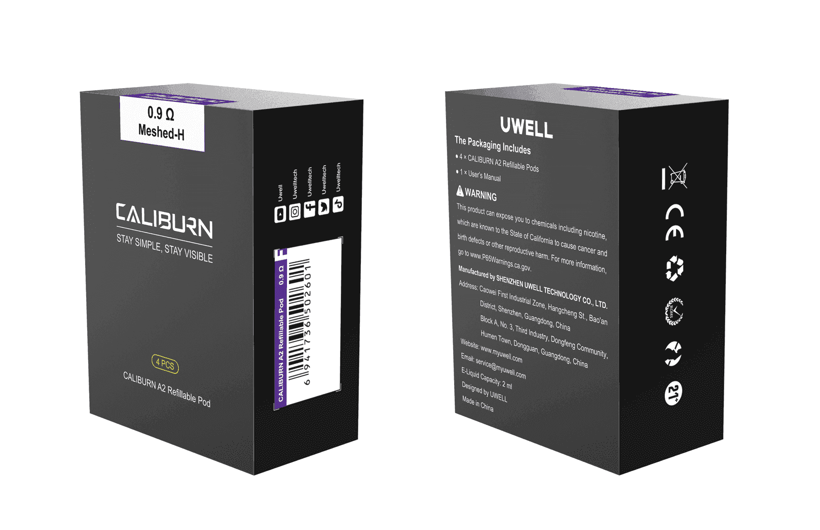 Uwell Caliburn A2咖哩棒A2電子煙主機:圖片 3
